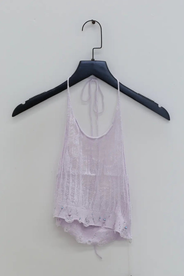 RUI floating line halter strap RSS24KN07 Thistle pink and purple